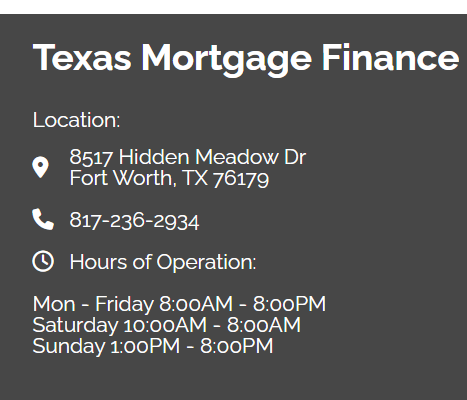 Texas Mortgage Finance