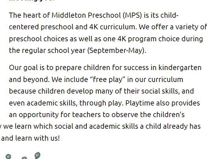 Middleton Preschool Inc