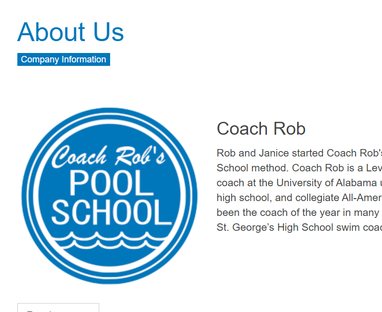 Coach Rob's Pool School