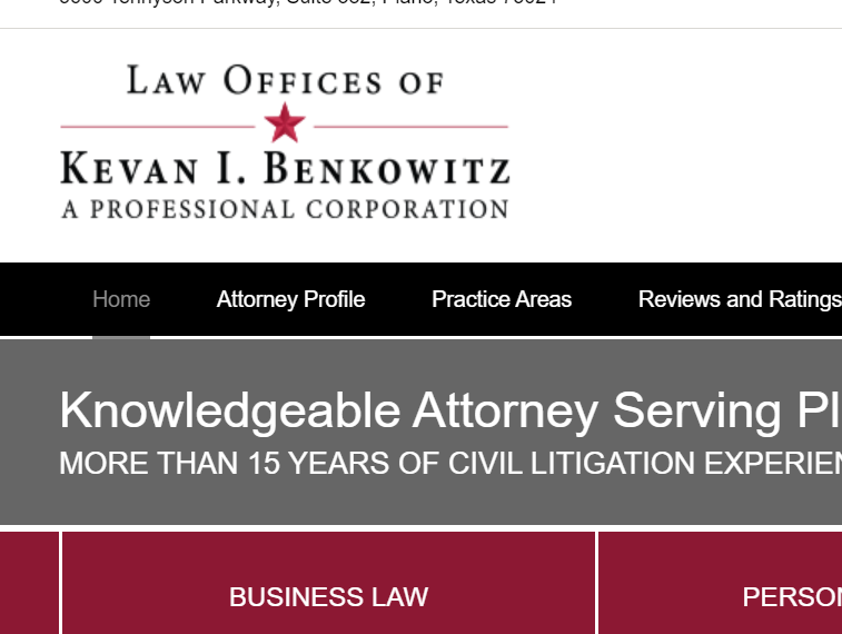 Law Offices of Kevan I. Benkowitz, A Professional Corporation