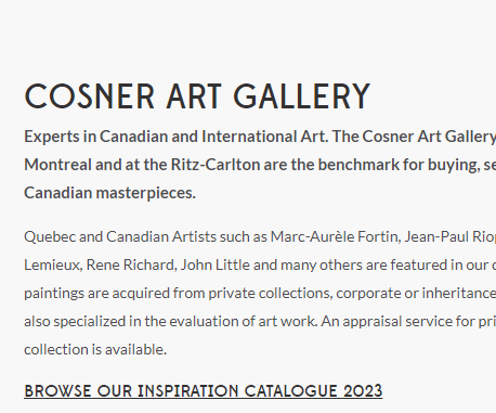 Art Gallery Cosner Ritz-Carlton