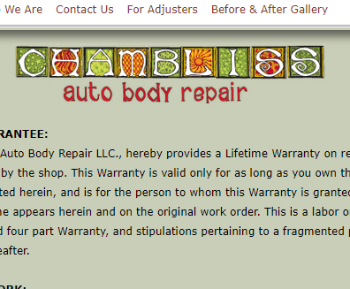 Chambliss Auto Paint & Body