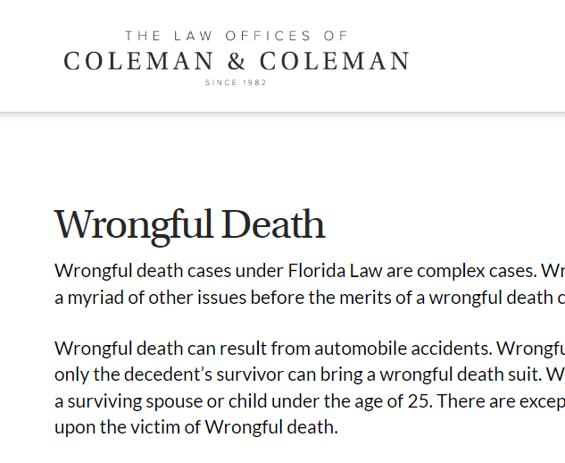 Law Offices of Coleman & Coleman