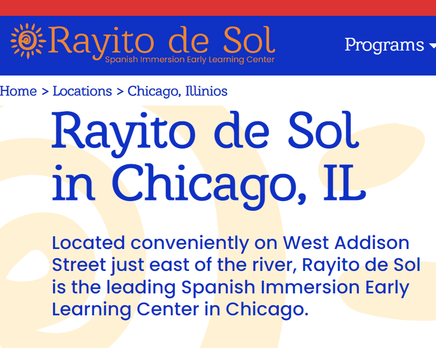 Rayito de Sol Spanish Immersion Early Learning Center