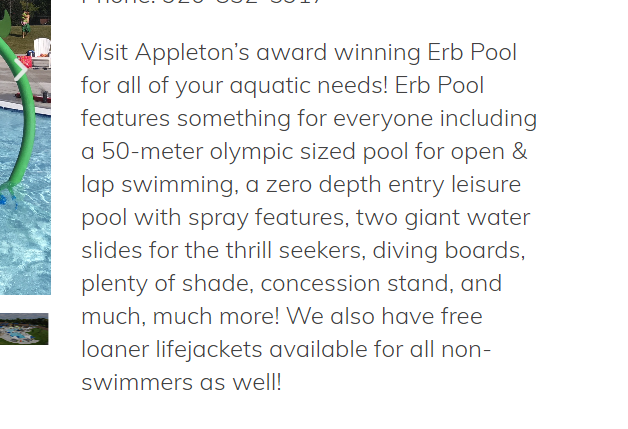 Erb Swimming Pool