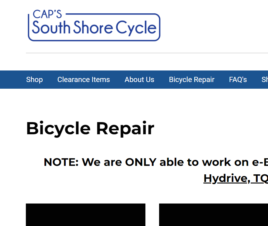 Cap's South Shore Cycle