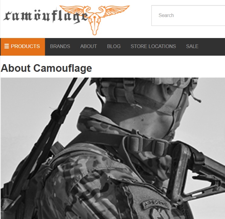 Camouflage Montréal Army Store