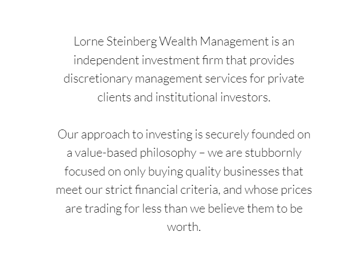 Lorne Steinberg Wealth Management
