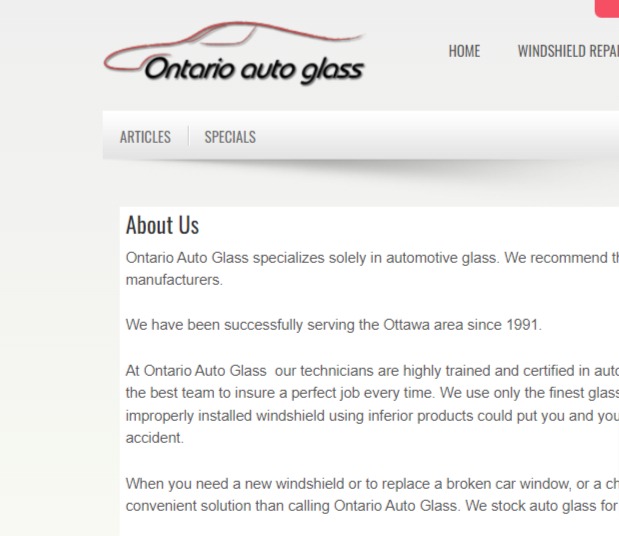 Ontario Auto Glass INC