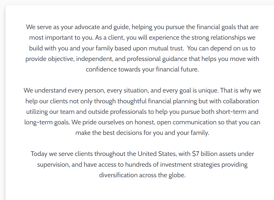 Provisions Wealth Planners