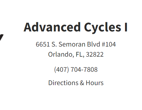 Advanced Cycles Orlando, FL