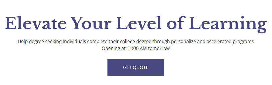Upper Level Education