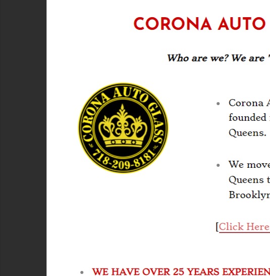 Corona Auto Glass