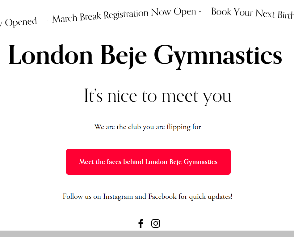 LONDON BEJE GYMNASTICS