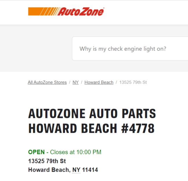 AutoZone Auto Parts