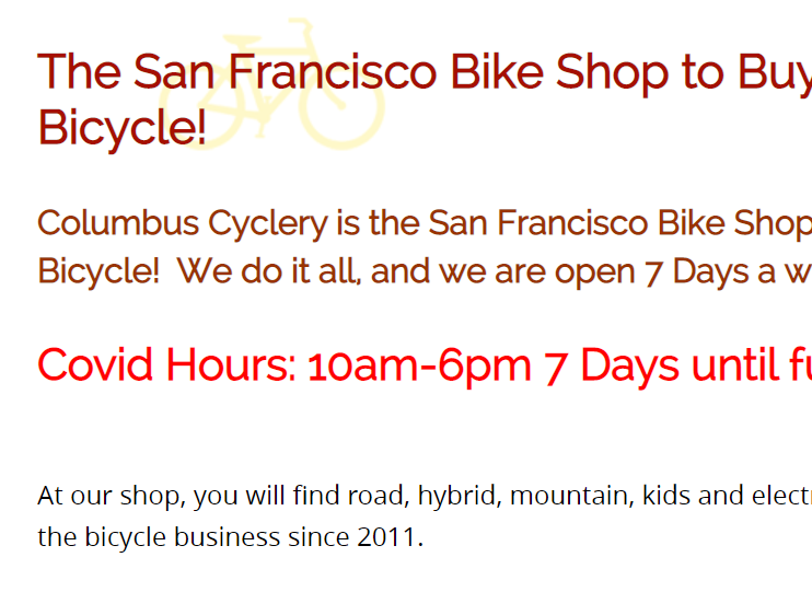 Columbus Cyclery Go Bike It