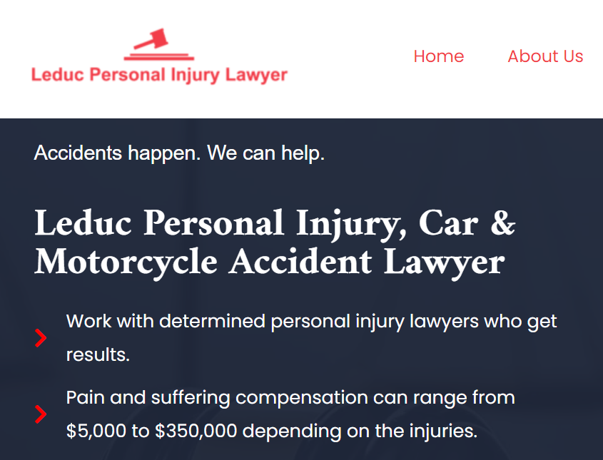 Leduc Personal Injury, Car & Motorcycle Accident Lawyers