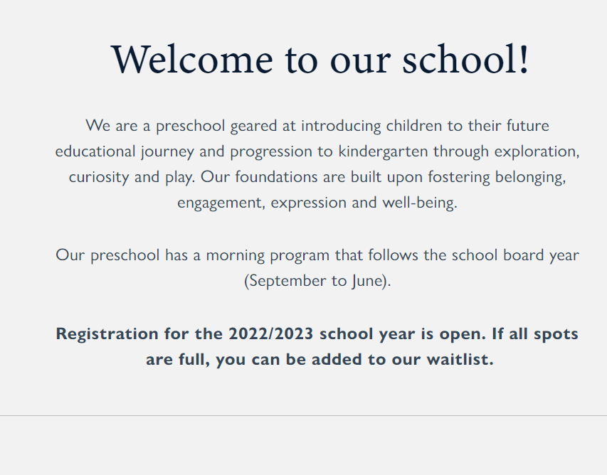 Westdale Co-op Preschool